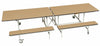 Rectangular Mobile Folding Bench Unit- Age Range 5-11, Oak Learning SPACE