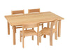 Rectangular Solid Beech Table L960 X W690 X 530Mm, Learning SPACE