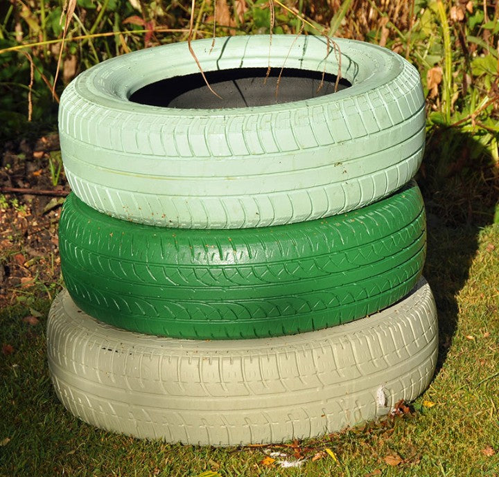 Recycled Earthy Painted Tyres (3Pk), Learning SPACE