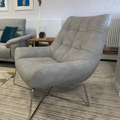 Riley Chill Out Chair-Armchair,Full Size Seating,Movement Chairs & Accessories,Nooks,Nooks dens & Reading Areas,Reading Area,Seating,Sensory Room Furniture,Sofa,Wellbeing Furniture-Without footstool-Element Vegan Leather-LS3142W-Learning SPACE