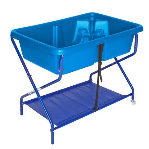 Rockface Sand and Water Tray Table with Stand-Messy Play,Outdoor Sand & Water Play,Outdoor Sand Pits,Playground Equipment,S.T.E.M,Sand,Sand & Water Trays,Science Activities,Seasons,Stock,Summer,TP Toys,Trays,Water & Sand Toys-Blue-599-Learning SPACE