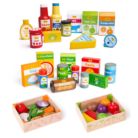 Role Play Pack-Bigjigs Toys,Dropship,Kitchens & Shops & School,Play Food,Play Kitchen,Play Kitchen Accessories,Pretend play,Role Play,SCOTEXCEL-Learning SPACE