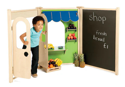 Role Play Panel Starter Set - Shop Panel Set-Dividers,Drawing & Easels,Kitchens & Shops & School,Millhouse,Nursery,Role Play-Learning SPACE