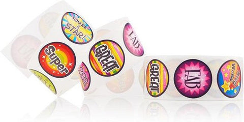 Roll of 200 Reward Stickers-Additional Need,Calmer Classrooms,Calming & Anxiety,Classroom Displays,Clever Kidz,Helps With,PSHE,Rewards & Behaviour,Social Emotional Learning,Social Stories & Games & Social Skills-Learning SPACE