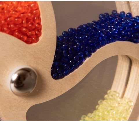 Mini Rotation Bead Rotating Bead Wheel: Engaging Wooden Toy for Babies and Toddlers