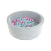 Round Felt Ball Pit-AllSensory,Ball Pits,Down Syndrome,Playmats & Baby Gyms-Grey-LSPOOLRNDG-Learning SPACE