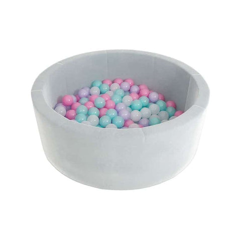 Round Felt Ball Pit-AllSensory,Ball Pits,Down Syndrome,Playmats & Baby Gyms-Grey-LSPOOLRNDG-Learning SPACE