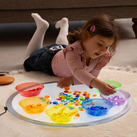 Round Light Panel-Calming & Anxiety,Dropship,Light Box Accessories,Light Boxes,sensory activity,Sensory Light Up Toys,Sensory Processing Disorder,Sensory Seeking,TickiT,Visual Sensory Toys-Learning SPACE