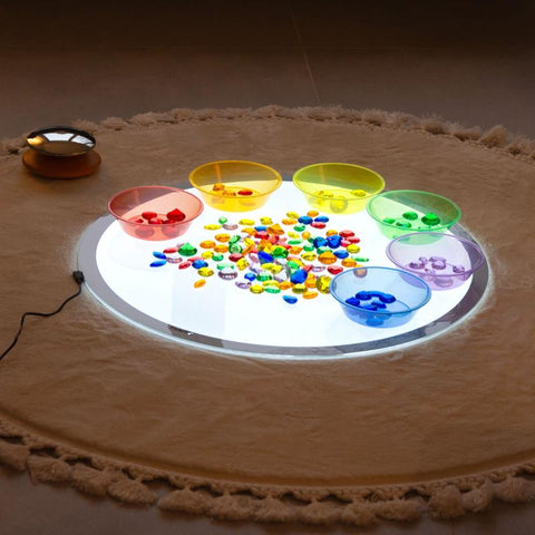 Round Light Panel-Calming & Anxiety,Dropship,Light Box Accessories,Light Boxes,sensory activity,Sensory Light Up Toys,Sensory Processing Disorder,Sensory Seeking,TickiT,Visual Sensory Toys-Learning SPACE