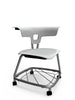 Ruckus Stack Chair With Storage Rack (Ages 8-11), Cottonwood Chrome Learning SPACE
