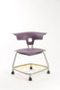 Ruckus Stack Chair With Storage Rack (Ages 8-11), Purple Haze Chrome Learning SPACE