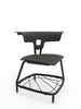 Ruckus Stack Chair With Storage Rack (Ages 8-11), Black Espresso Metallic Learning SPACE