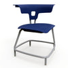 Ruckus Stack Chair Without Storage Rack (Ages 8-11), Ultra Blue Chrome Learning SPACE