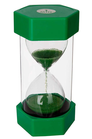 Medium Sand Timer - 1 Minute Green-AllSensory,Back To School,Calming & Anxiety,Classroom Resources,EA Tender,Educational Classroom Materials,Educational Play,Maths,Playlearn,Primary Maths,PSHE,Sand Timers & Timers,Schedules & Routines,Seasons,Sensory Seeking,Stock,Transitions and Routines,Visual Sensory Toys-Learning SPACE