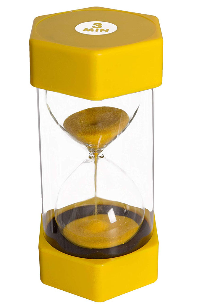 Medium Sand Timer - 3 Minutes (Yellow)-AllSensory,Calming & Anxiety,Classroom Resources,Discontinued,EA Tender,Educational Classroom Materials,Educational Play,Maths,Playlearn,Primary Maths,PSHE,Sand Timers & Timers,Schedules & Routines,Sensory Seeking,Stock,Transitions and Routines,Visual Sensory Toys-Learning SPACE