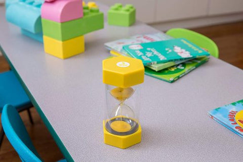 Medium Sand Timer - 3 Minutes (Yellow)-AllSensory,Calming & Anxiety,Classroom Resources,Discontinued,EA Tender,Educational Classroom Materials,Educational Play,Maths,Playlearn,Primary Maths,PSHE,Sand Timers & Timers,Schedules & Routines,Sensory Seeking,Stock,Transitions and Routines,Visual Sensory Toys-Learning SPACE
