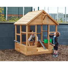 Sand Pit and Architect's House-Cosy Direct,Cosy Outdoor,Outdoor Classroom,Outdoor Dens,Outdoor Furniture,Outdoor Playhouse,Outdoor Sand Pits,Play Dens,Play Houses,Playhouses,Sand Pit,Sensory Dens-Learning SPACE