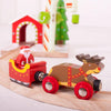 Santa Sleigh with Reindeer-Bigjigs Rail,Christmas,Christmas 2025,Stocking Stuffers,Train-Learning SPACE