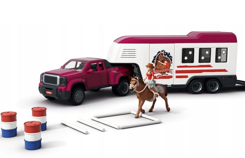 Schleich Horse Club Lakeside Truck and Trailer Toy Set, Learning SPACE