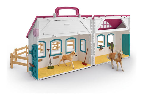 Schleich Horse Club Open Stable Set - Little Horseshoe, Learning SPACE
