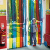School Rainbow Strip Free Flow Curtains-Calmer Classrooms,Classroom Displays,Helps With,Matrix Group,Nursery,Playground Wall Art & Signs,Rainbow Theme Sensory Room,Sensory Wall Panels & Accessories-Learning SPACE