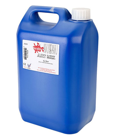 Scola Artmix Paint 5 Litre, Blue Learning SPACE