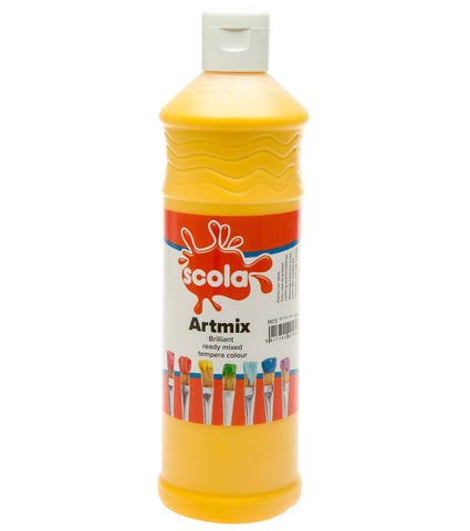 Scola Readymix Liquid Poster Paint 600ml - Pack of 6 - Class Pack-Art Materials,Arts & Crafts,Early Arts & Crafts,Paint,Primary Arts & Crafts-Learning SPACE