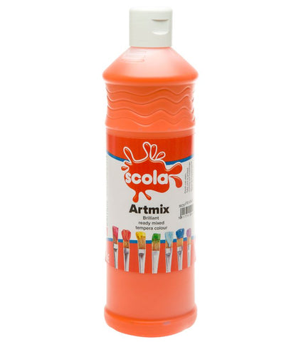 Scola Readymix Liquid Poster Paint 600ml - Pack of 6 - Class Pack-Art Materials,Arts & Crafts,Early Arts & Crafts,Paint,Primary Arts & Crafts-Learning SPACE