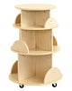 Kids Rotating Wooden Display Bookcase, Learning SPACE