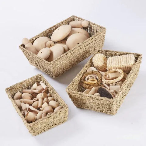 Seagrass Baskets (3Pk) - Classroom and home storage solutions, Learning SPACE