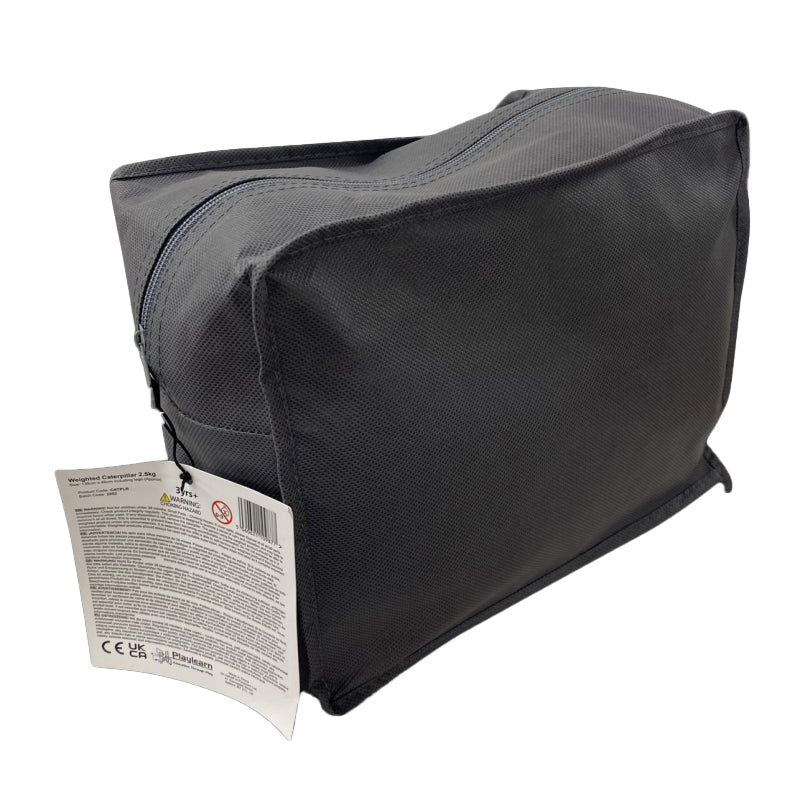 Sensory Caterpillar 2.5Kg Weighted Shoulder/Lap Pad Black and White, Learning SPACE
