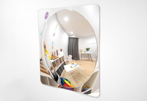 Sensory Mirror - Giant Single Dome - 780Mm-AllSensory,Dropship,Early Years Sensory Play,Nursery,Outdoor Mirrors,Sensory Garden,Sensory Mirrors,Stock,TickiT-Learning SPACE