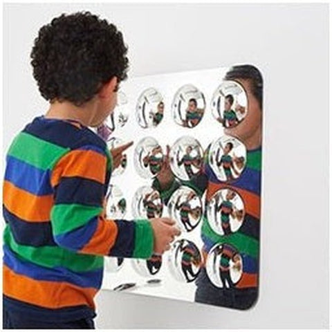Sensory Mirror - With 16 Domes - Large - 490Mm-AllSensory,Calming & Anxiety,Early Years Sensory Play,Nursery,Outdoor Mirrors,Sensory Garden,Sensory Mirrors,Sensory Seeking,Stock,TickiT-Learning SPACE