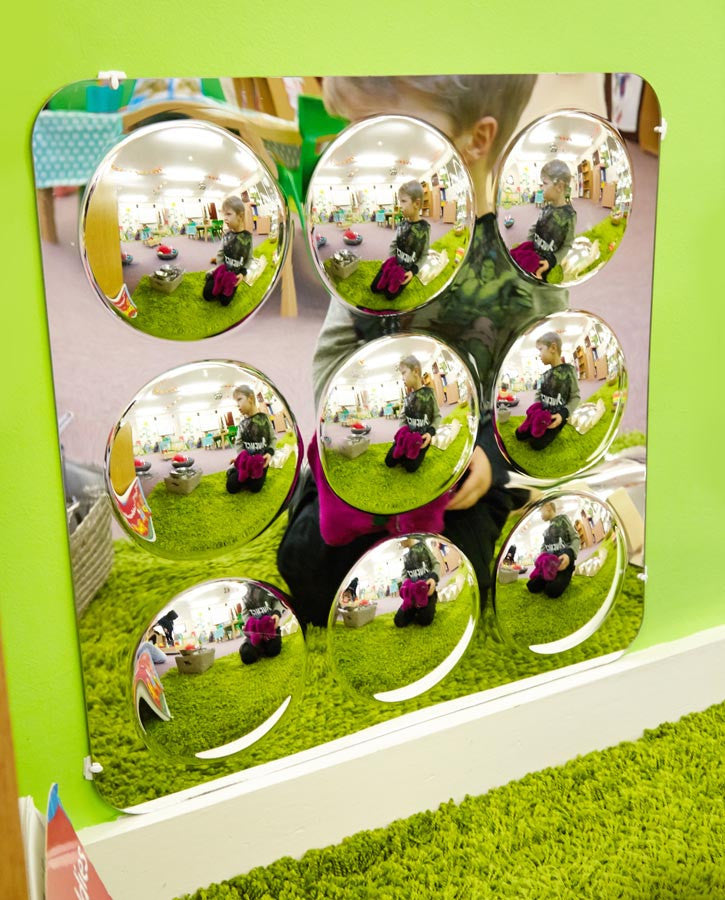 Sensory Mirror - With 9 Domes - Large - 490Mm, Learning SPACE
