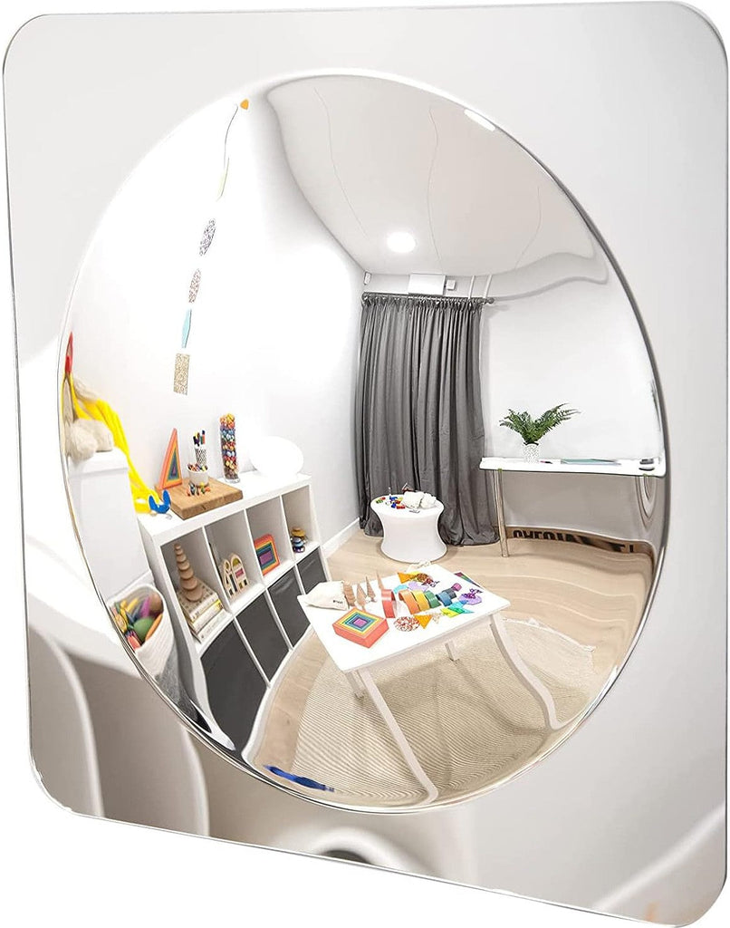 Sensory Mirror - With Single Dome - Large - 490Mm-AllSensory,Baby Sensory Toys,Early Years Sensory Play,Nursery,Outdoor Mirrors,Sensory Garden,Sensory Mirrors,Stock,TickiT-Learning SPACE
