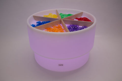 Sensory Mood Discovery Table + Wooden Dividers Set, Learning SPACE