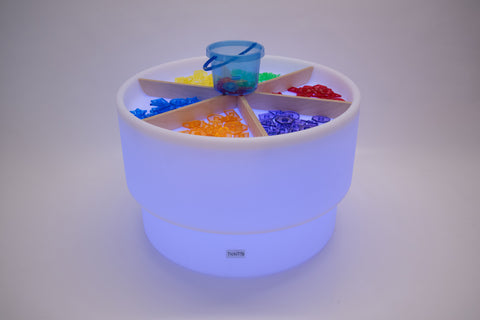 Sensory Mood Discovery Table + Wooden Dividers Set, Learning SPACE