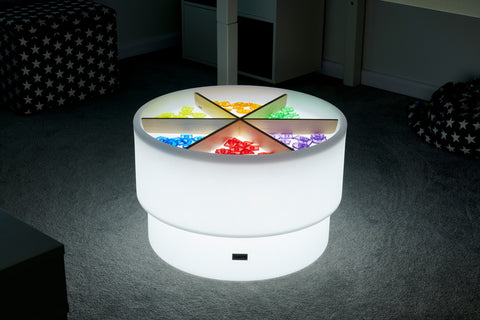 Sensory Mood Discovery Table + Wooden Dividers Set, Learning SPACE