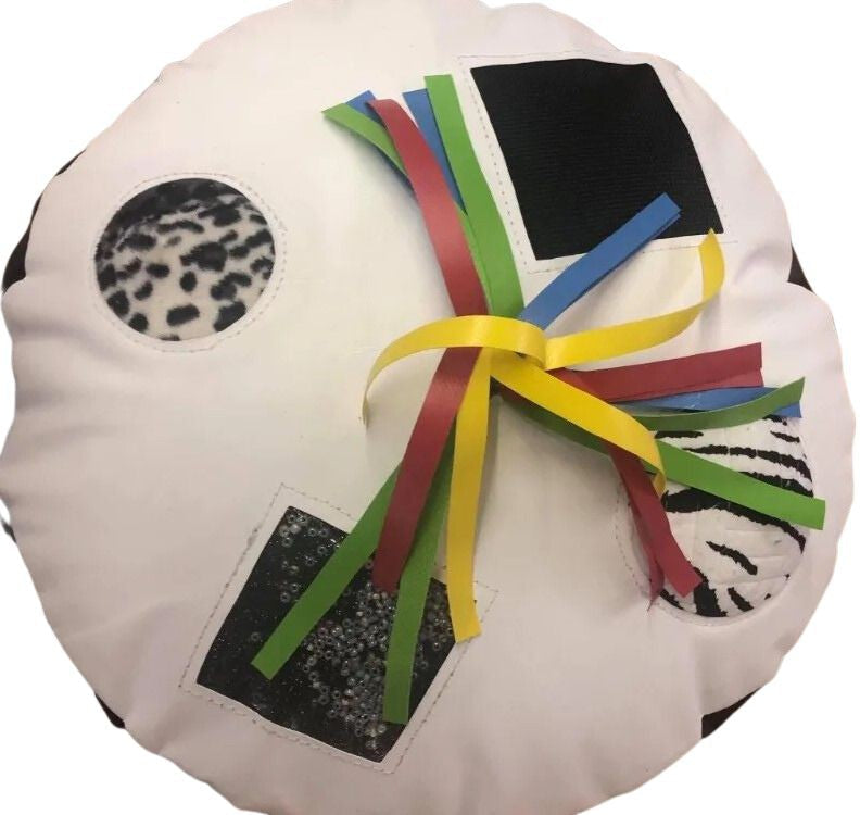 Sensory Pouffe, Black/ White Learning SPACE