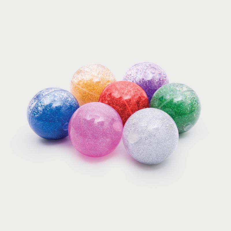 Sensory Rainbow Glitter Balls ‰ÛÒ Pack of 7, Learning SPACE