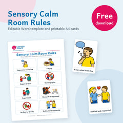 Sensory Room Rules - Free Download (Editable & Printable Word Template), Learning SPACE