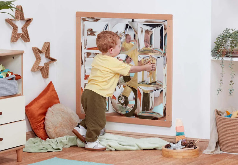 Sensory Shaped Wood Framed Wall Mirror, Mirrors Learning SPACE