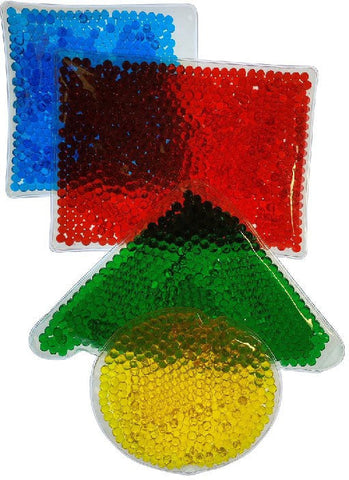 Sensory Soft Bead Filled Squidgy Shapes (Set of 4)-ADD/ADHD,AllSensory,Calming & Anxiety,Early Years Sensory Play,Fidget,Fidget Sets,Helps With,Light Box Accessories,Neuro Diversity,Playlearn,SCOTEXCEL,Sensory Seeking,Squishing Fidget,Stock,Stress Relief,Toys for Anxiety,Visual Sensory Toys-Learning SPACE