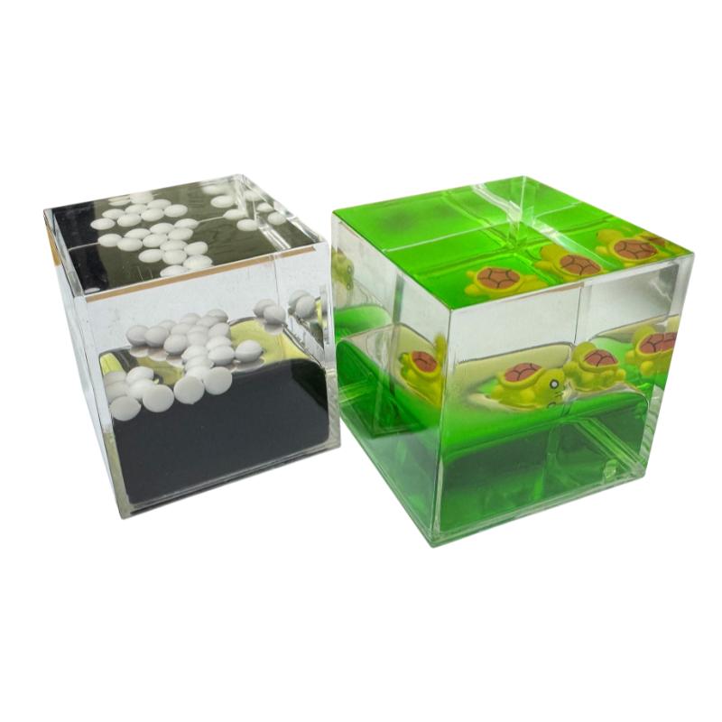 Set of 2 Liquid Motion Cubes