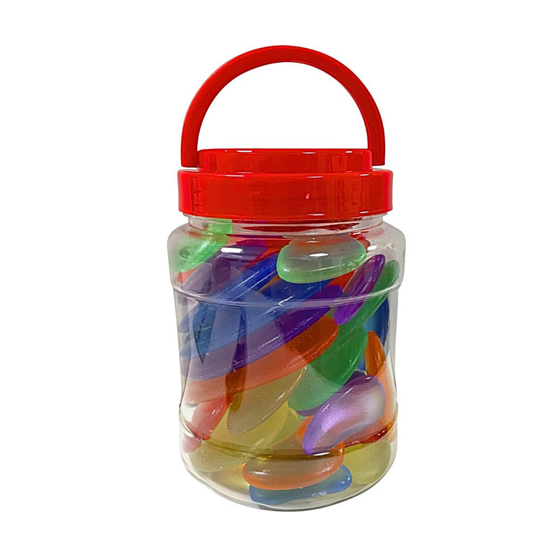 Shatterproof Coloured Acrylic Pebbles (Pack of 30), Sensory toy Learning SPACE