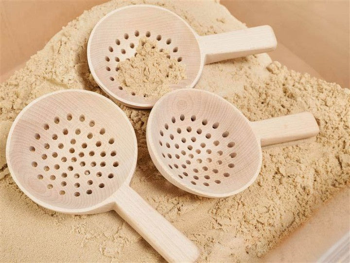 Short Handle Holey Spoons (3Pk), Spoons Learning SPACE