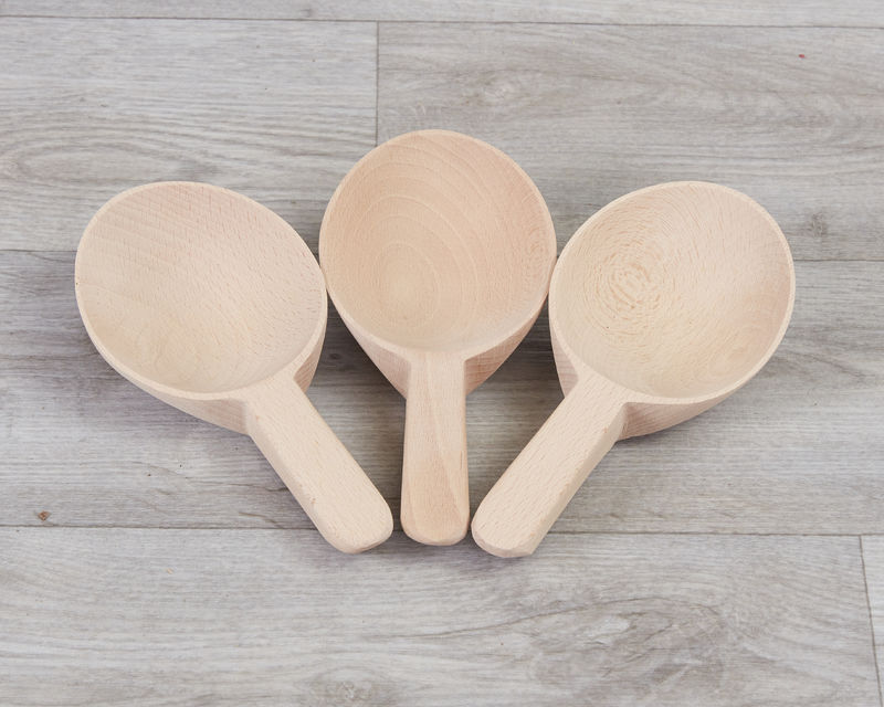 Short Handle Wooden Spoons (3Pk), Learning SPACE