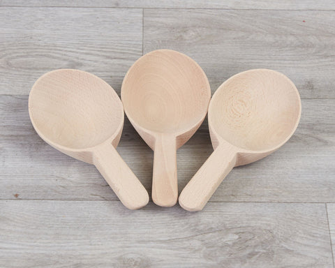 Short Handle Wooden Spoons (3Pk), Learning SPACE