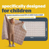 Silentnight Kids’ Weighted Blanket 3kg – Reversible Spot & Stripe, Bedding Learning SPACE