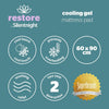 Silentnight Restore Cooling Gel Mattress Pad, Bedding Learning SPACE